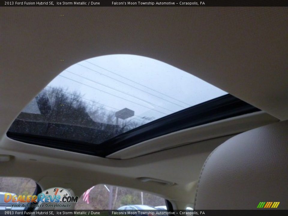 2013 Ford Fusion Hybrid SE Ice Storm Metallic / Dune Photo #19
