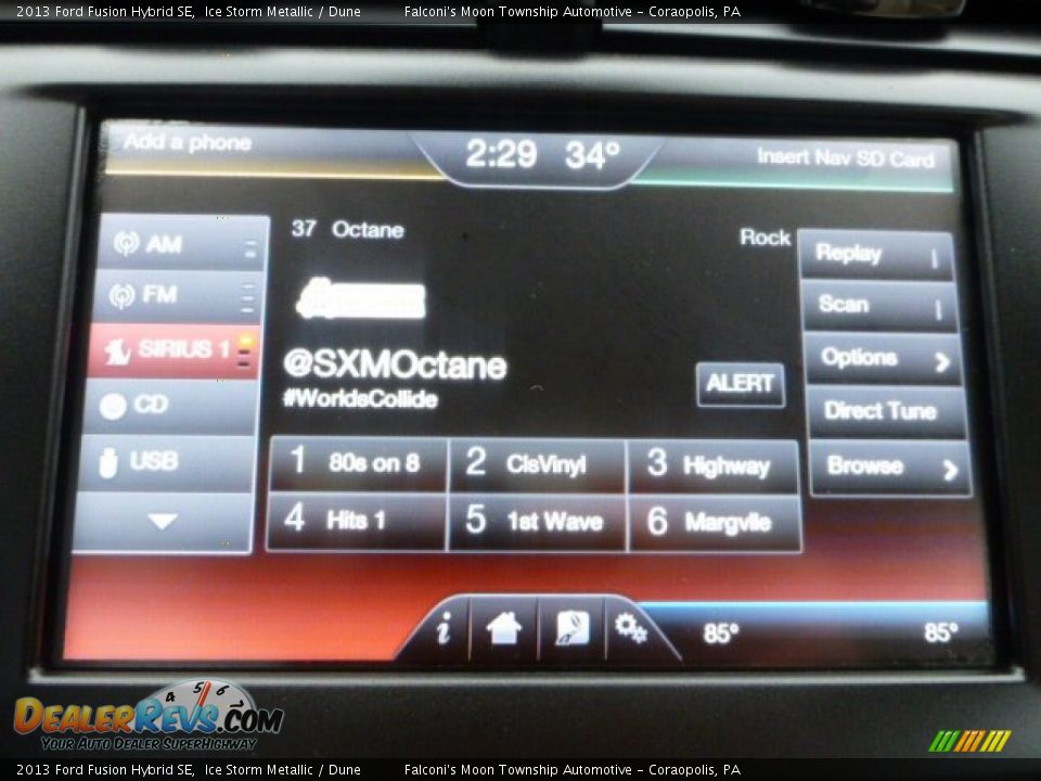 2013 Ford Fusion Hybrid SE Ice Storm Metallic / Dune Photo #22