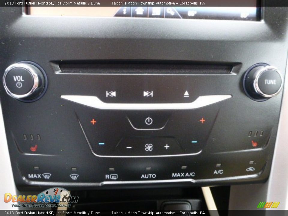 2013 Ford Fusion Hybrid SE Ice Storm Metallic / Dune Photo #23