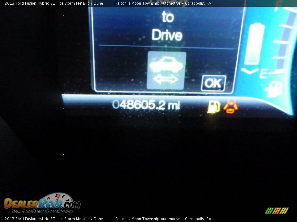 2013 Ford Fusion Hybrid SE Ice Storm Metallic / Dune Photo #24