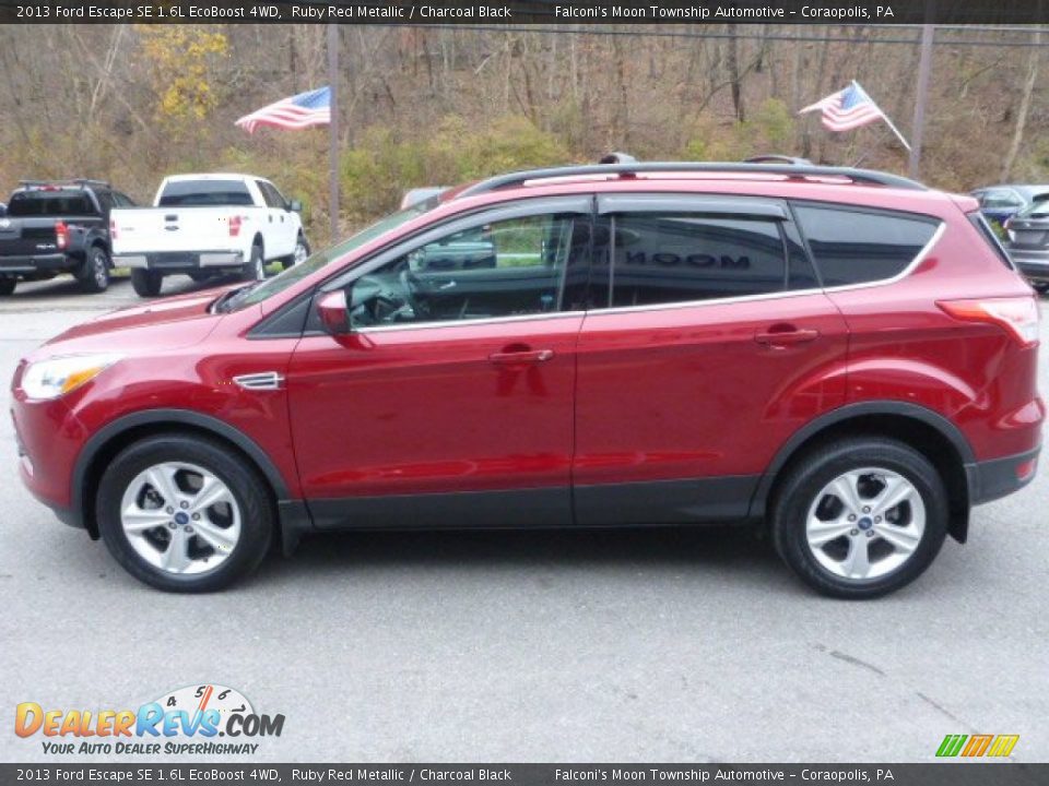 2013 Ford Escape SE 1.6L EcoBoost 4WD Ruby Red Metallic / Charcoal Black Photo #10