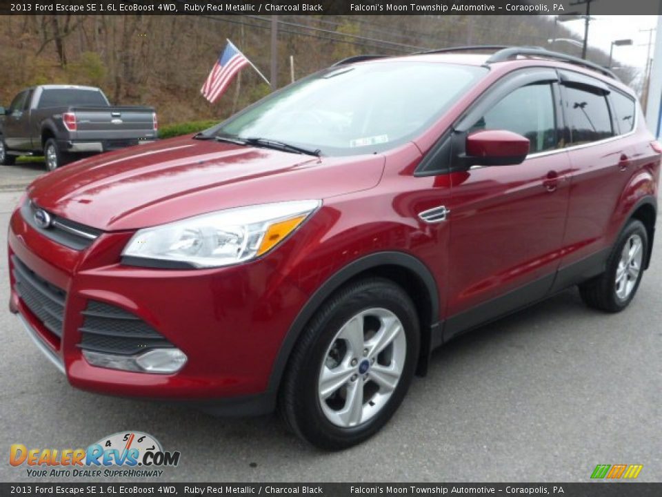 2013 Ford Escape SE 1.6L EcoBoost 4WD Ruby Red Metallic / Charcoal Black Photo #11