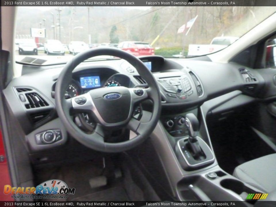 2013 Ford Escape SE 1.6L EcoBoost 4WD Ruby Red Metallic / Charcoal Black Photo #17