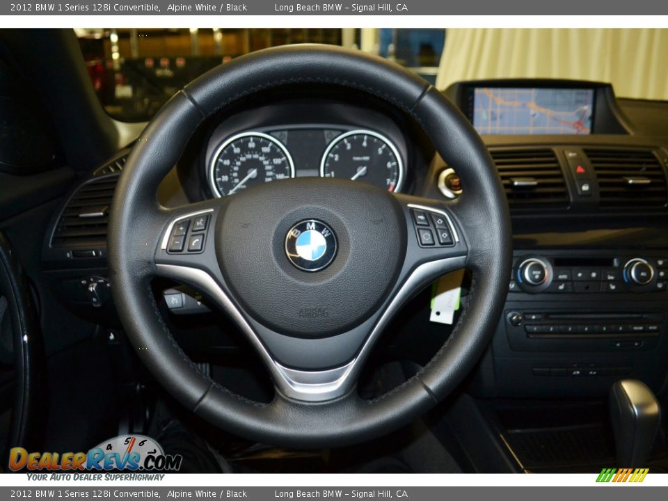 2012 BMW 1 Series 128i Convertible Alpine White / Black Photo #24