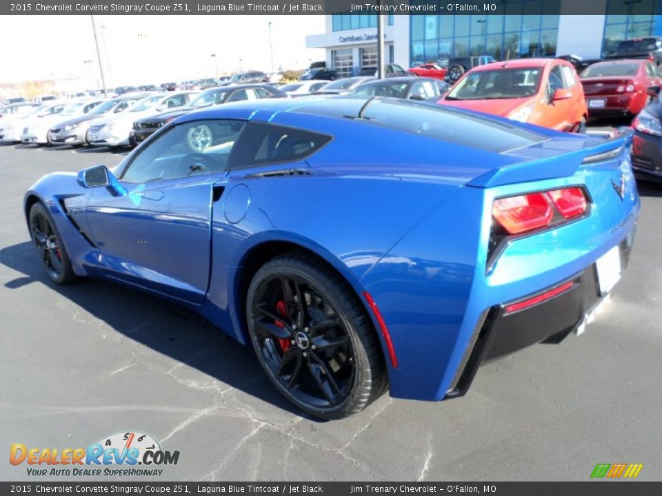 2015 Chevrolet Corvette Stingray Coupe Z51 Laguna Blue Tintcoat / Jet Black Photo #3