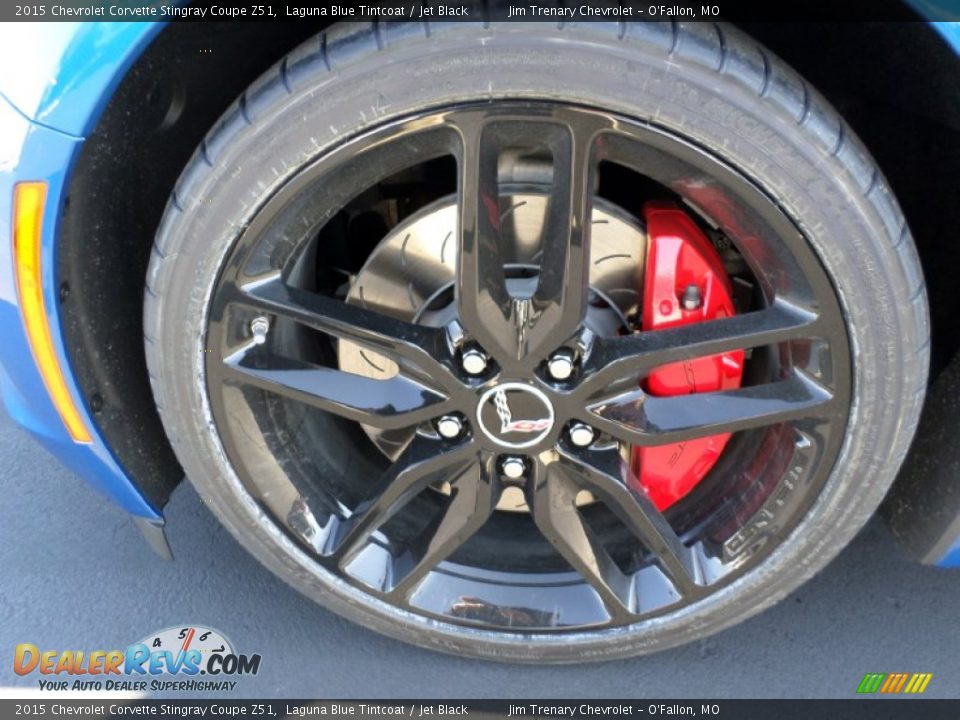2015 Chevrolet Corvette Stingray Coupe Z51 Laguna Blue Tintcoat / Jet Black Photo #8