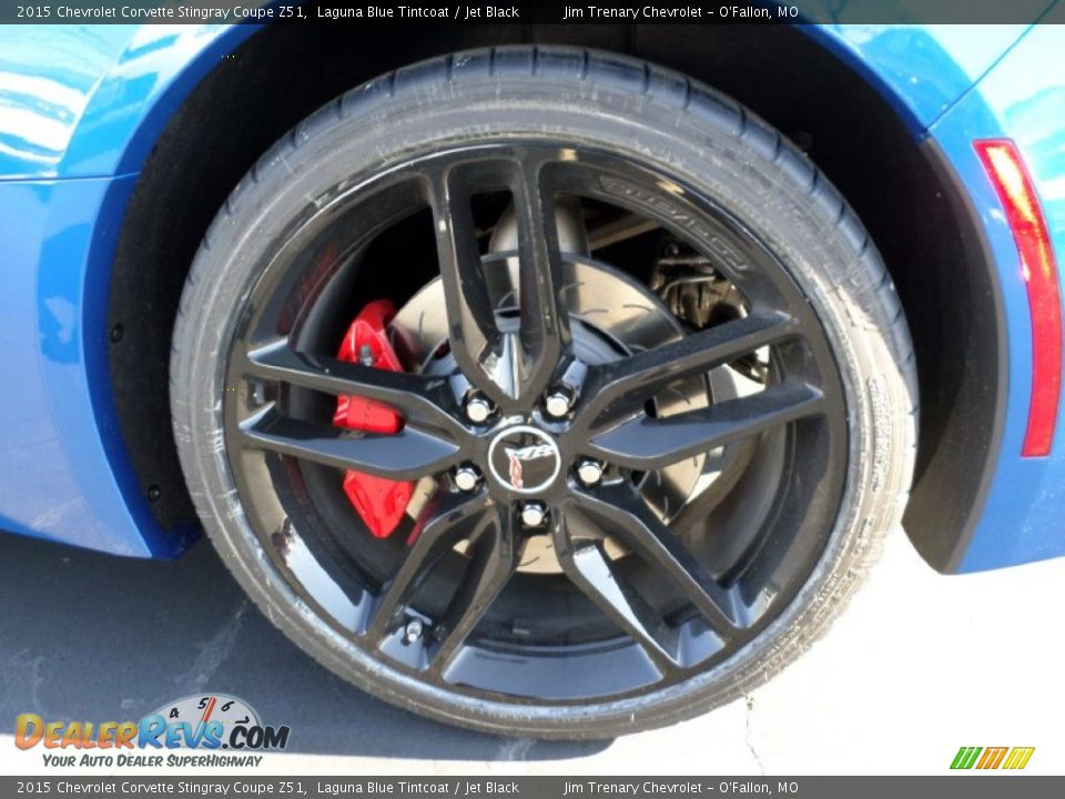2015 Chevrolet Corvette Stingray Coupe Z51 Laguna Blue Tintcoat / Jet Black Photo #9