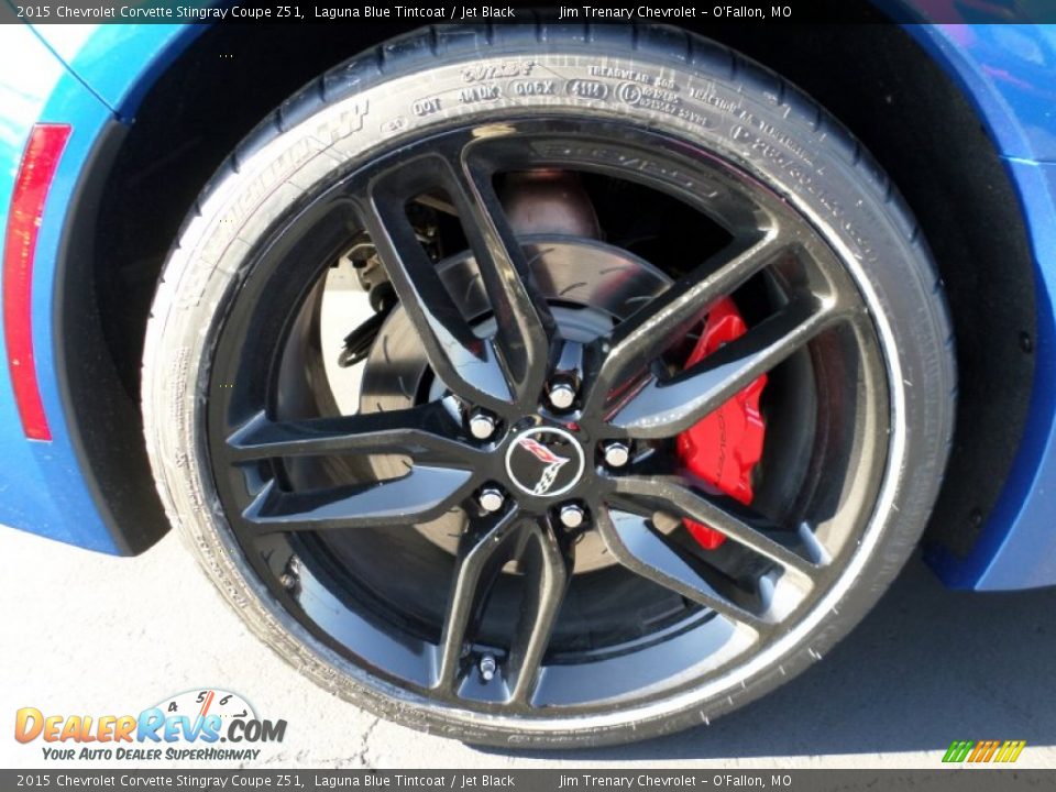 2015 Chevrolet Corvette Stingray Coupe Z51 Laguna Blue Tintcoat / Jet Black Photo #10