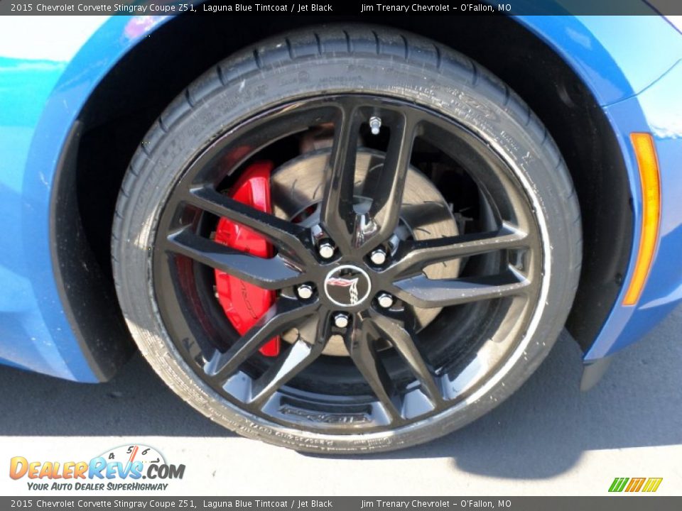 2015 Chevrolet Corvette Stingray Coupe Z51 Laguna Blue Tintcoat / Jet Black Photo #11