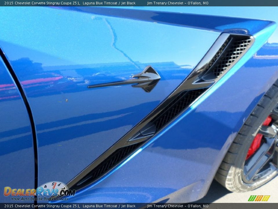 2015 Chevrolet Corvette Stingray Coupe Z51 Laguna Blue Tintcoat / Jet Black Photo #12
