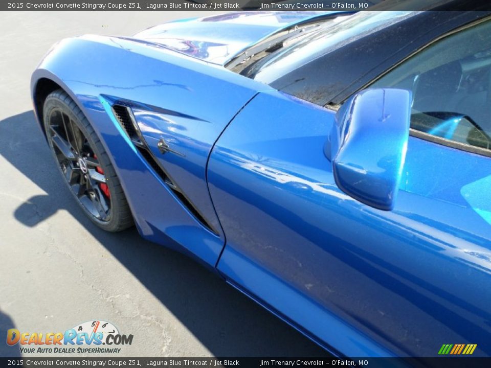 2015 Chevrolet Corvette Stingray Coupe Z51 Laguna Blue Tintcoat / Jet Black Photo #17