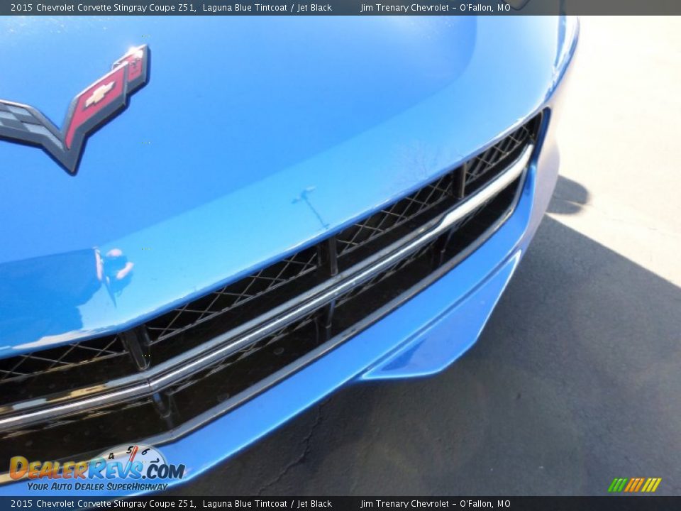 2015 Chevrolet Corvette Stingray Coupe Z51 Laguna Blue Tintcoat / Jet Black Photo #22
