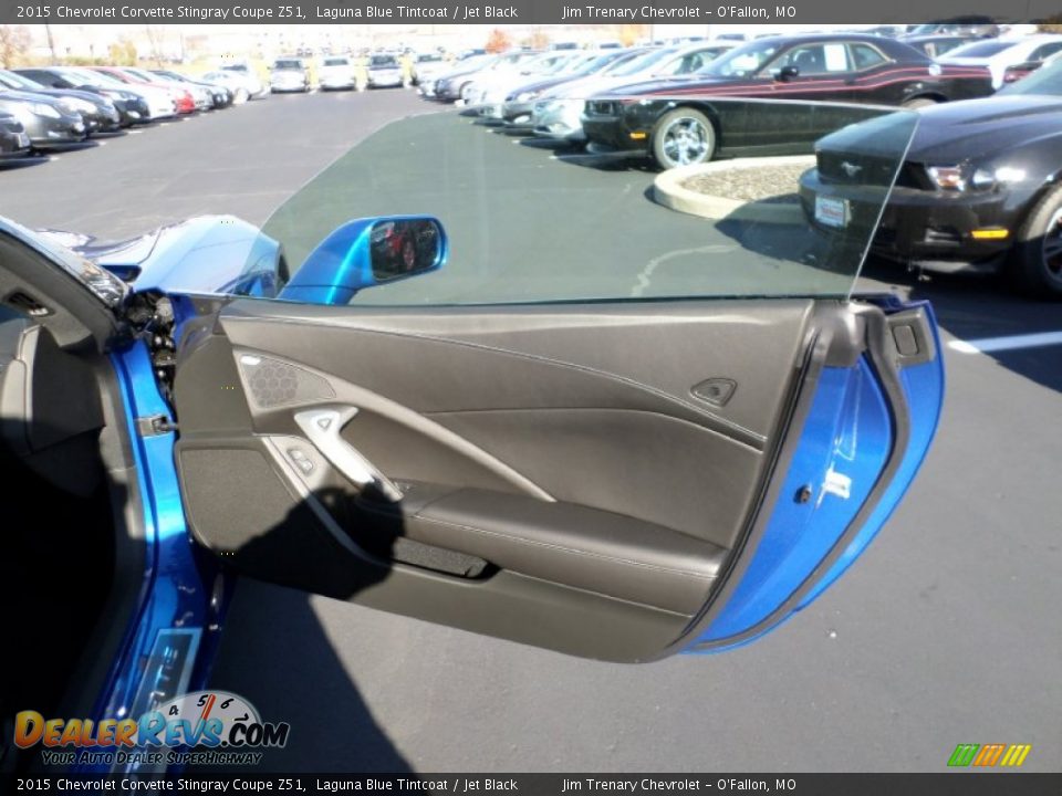 2015 Chevrolet Corvette Stingray Coupe Z51 Laguna Blue Tintcoat / Jet Black Photo #25