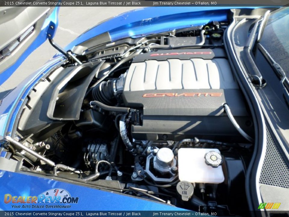 2015 Chevrolet Corvette Stingray Coupe Z51 Laguna Blue Tintcoat / Jet Black Photo #33