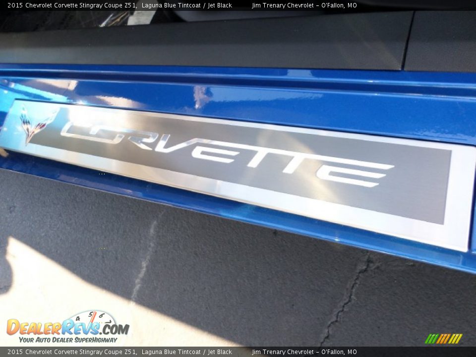 2015 Chevrolet Corvette Stingray Coupe Z51 Laguna Blue Tintcoat / Jet Black Photo #35