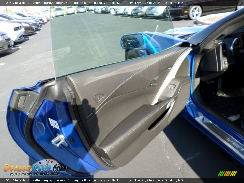 2015 Chevrolet Corvette Stingray Coupe Z51 Laguna Blue Tintcoat / Jet Black Photo #36