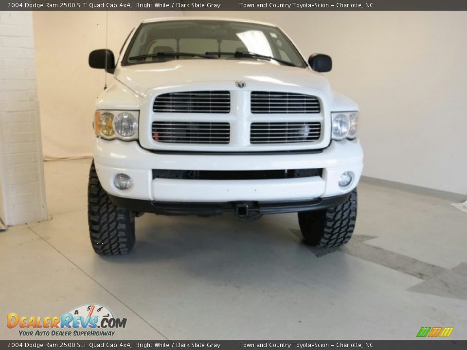 2004 Dodge Ram 2500 SLT Quad Cab 4x4 Bright White / Dark Slate Gray Photo #5