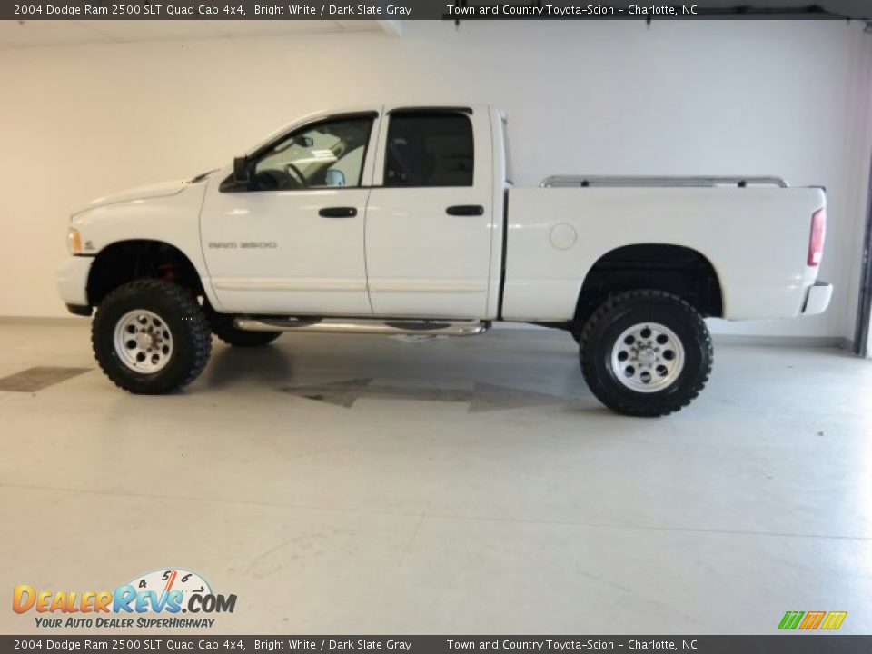 2004 Dodge Ram 2500 SLT Quad Cab 4x4 Bright White / Dark Slate Gray Photo #8