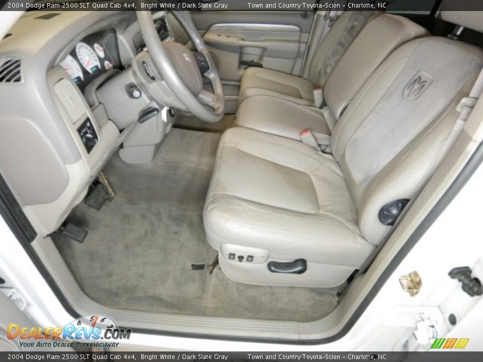 2004 Dodge Ram 2500 SLT Quad Cab 4x4 Bright White / Dark Slate Gray Photo #20