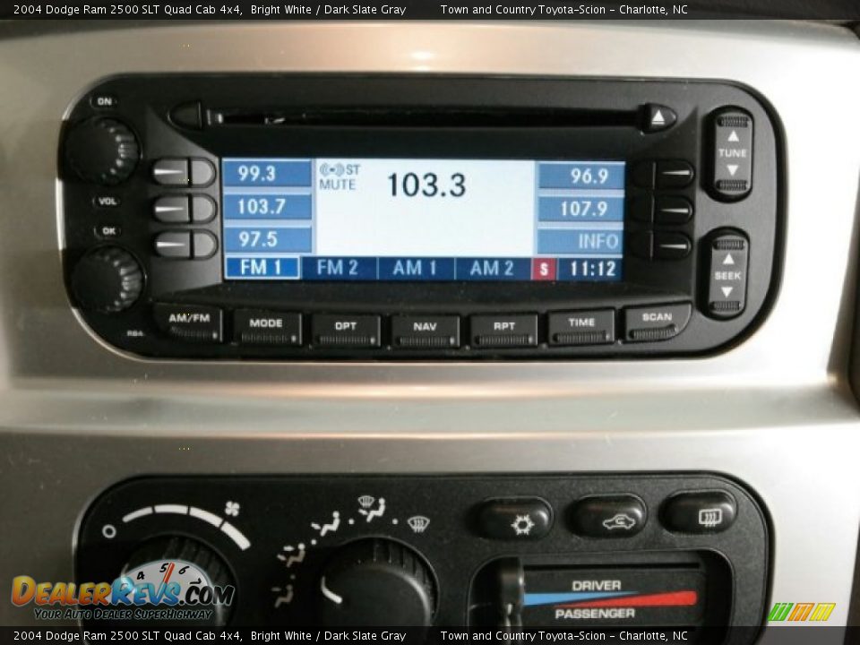 2004 Dodge Ram 2500 SLT Quad Cab 4x4 Bright White / Dark Slate Gray Photo #33