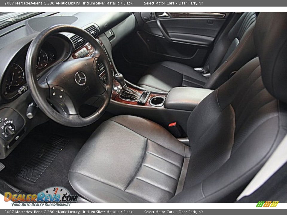 2007 Mercedes-Benz C 280 4Matic Luxury Iridium Silver Metallic / Black Photo #8