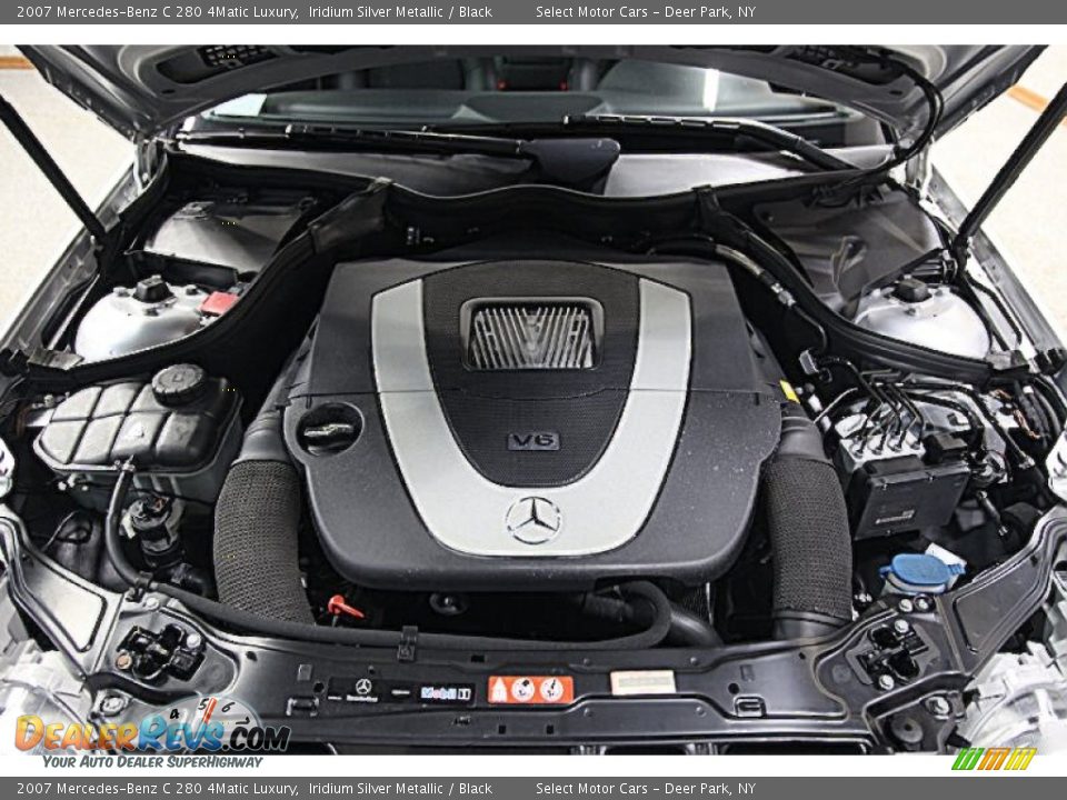 2007 Mercedes-Benz C 280 4Matic Luxury Iridium Silver Metallic / Black Photo #11