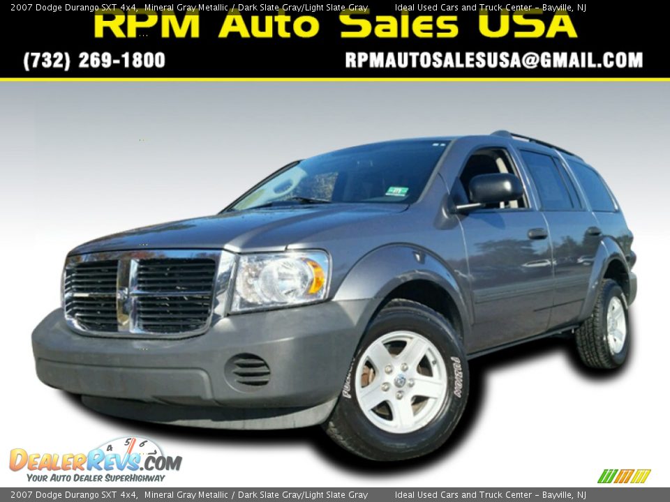 2007 Dodge Durango SXT 4x4 Mineral Gray Metallic / Dark Slate Gray/Light Slate Gray Photo #1