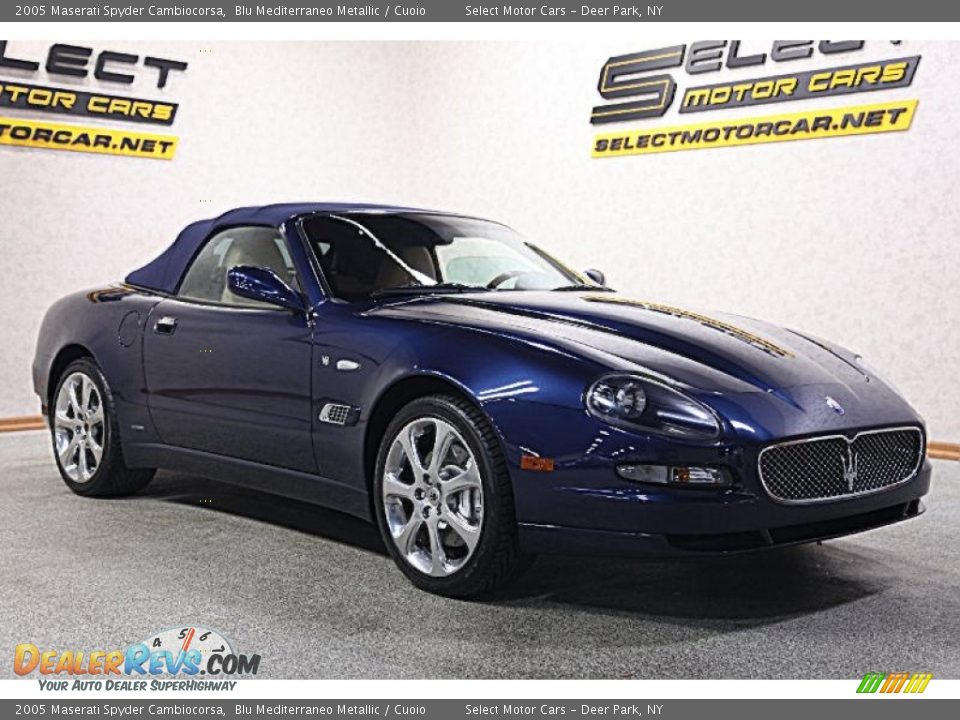 2005 Maserati Spyder Cambiocorsa Blu Mediterraneo Metallic / Cuoio Photo #3