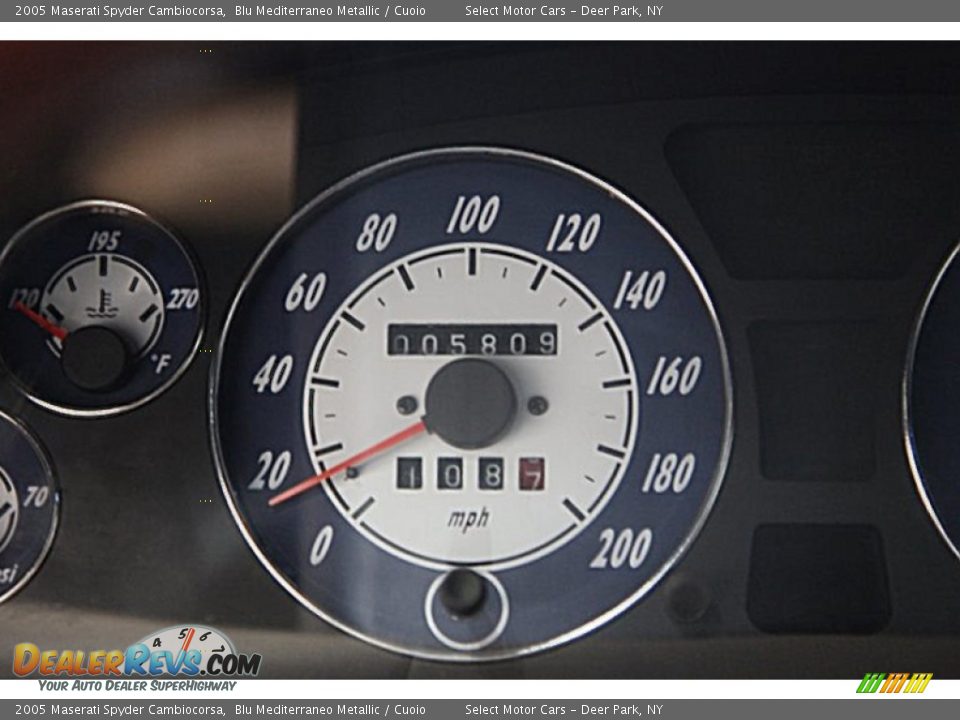 2005 Maserati Spyder Cambiocorsa Blu Mediterraneo Metallic / Cuoio Photo #11