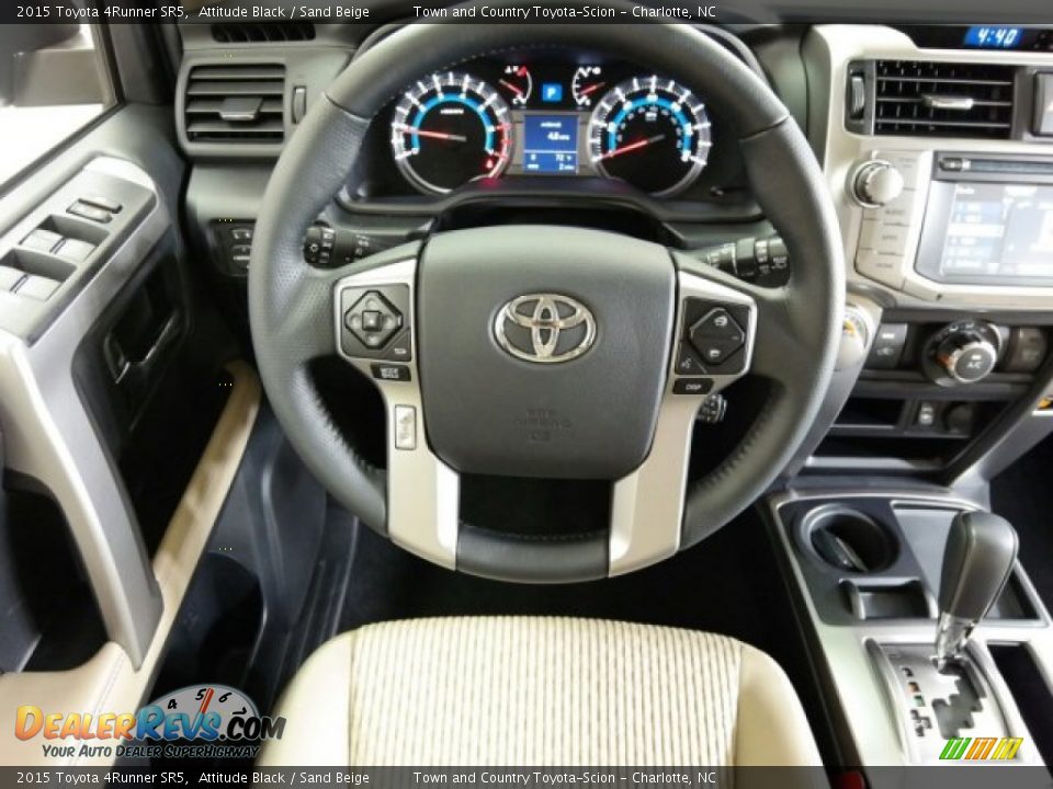 2015 Toyota 4Runner SR5 Attitude Black / Sand Beige Photo #12
