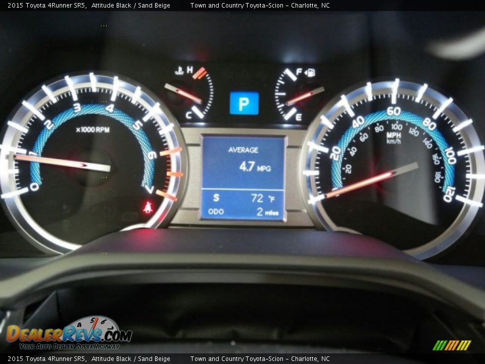 2015 Toyota 4Runner SR5 Attitude Black / Sand Beige Photo #14