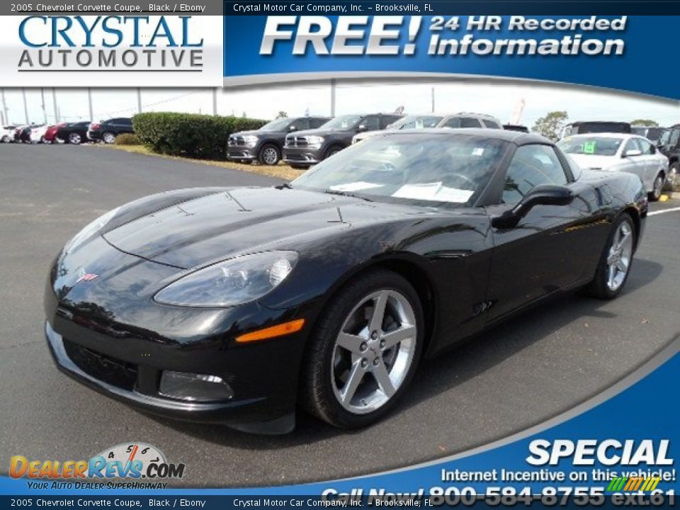2005 Chevrolet Corvette Coupe Black / Ebony Photo #1