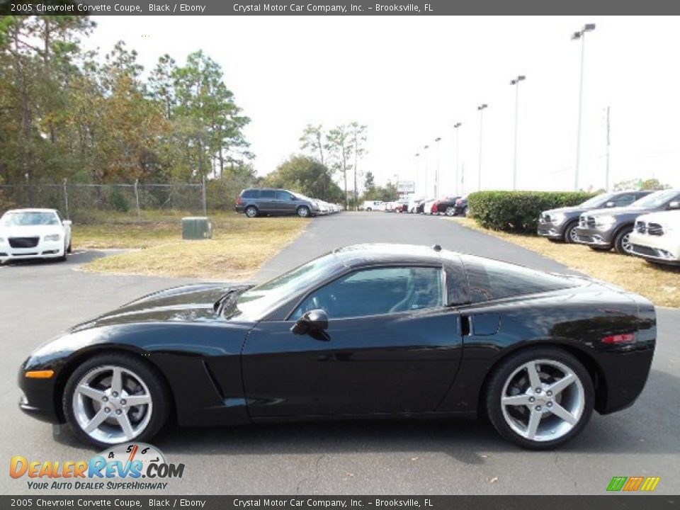 2005 Chevrolet Corvette Coupe Black / Ebony Photo #2