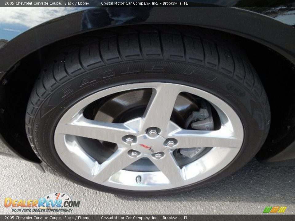 2005 Chevrolet Corvette Coupe Black / Ebony Photo #13