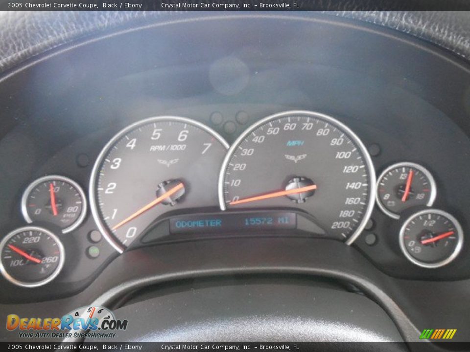 2005 Chevrolet Corvette Coupe Black / Ebony Photo #17
