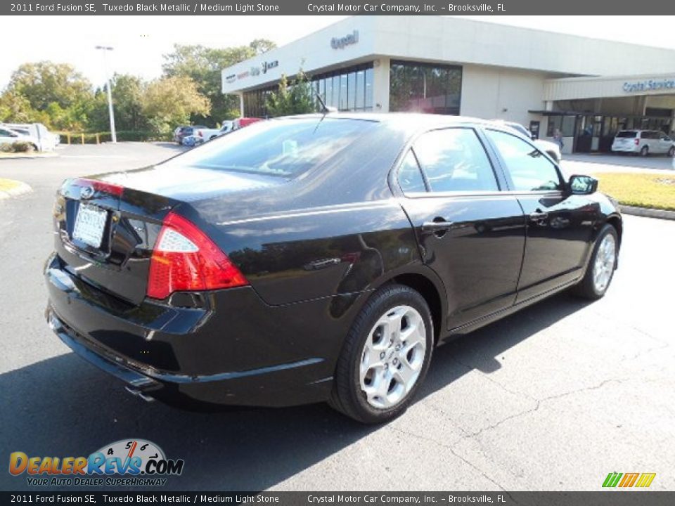 2011 Ford Fusion SE Tuxedo Black Metallic / Medium Light Stone Photo #8