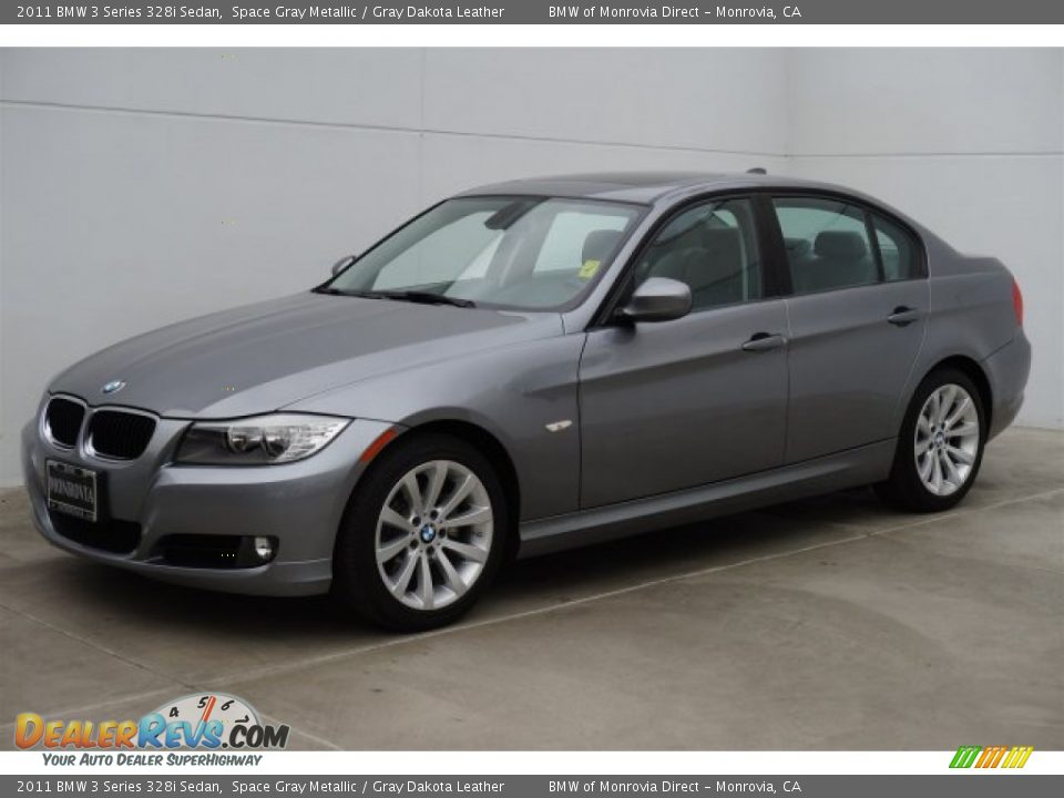 2011 BMW 3 Series 328i Sedan Space Gray Metallic / Gray Dakota Leather Photo #5