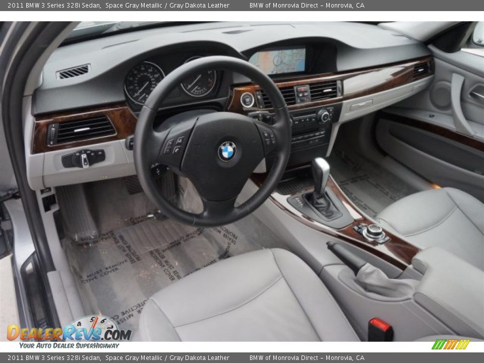 2011 BMW 3 Series 328i Sedan Space Gray Metallic / Gray Dakota Leather Photo #9