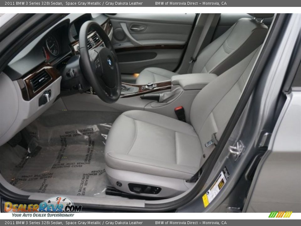 2011 BMW 3 Series 328i Sedan Space Gray Metallic / Gray Dakota Leather Photo #12