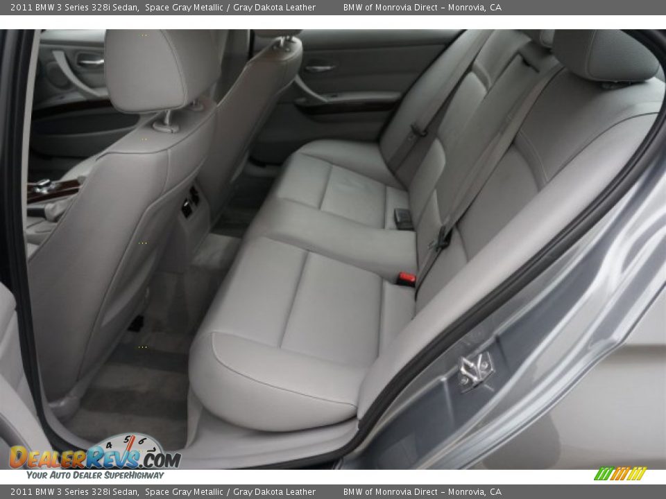 2011 BMW 3 Series 328i Sedan Space Gray Metallic / Gray Dakota Leather Photo #13