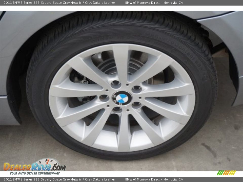 2011 BMW 3 Series 328i Sedan Space Gray Metallic / Gray Dakota Leather Photo #20