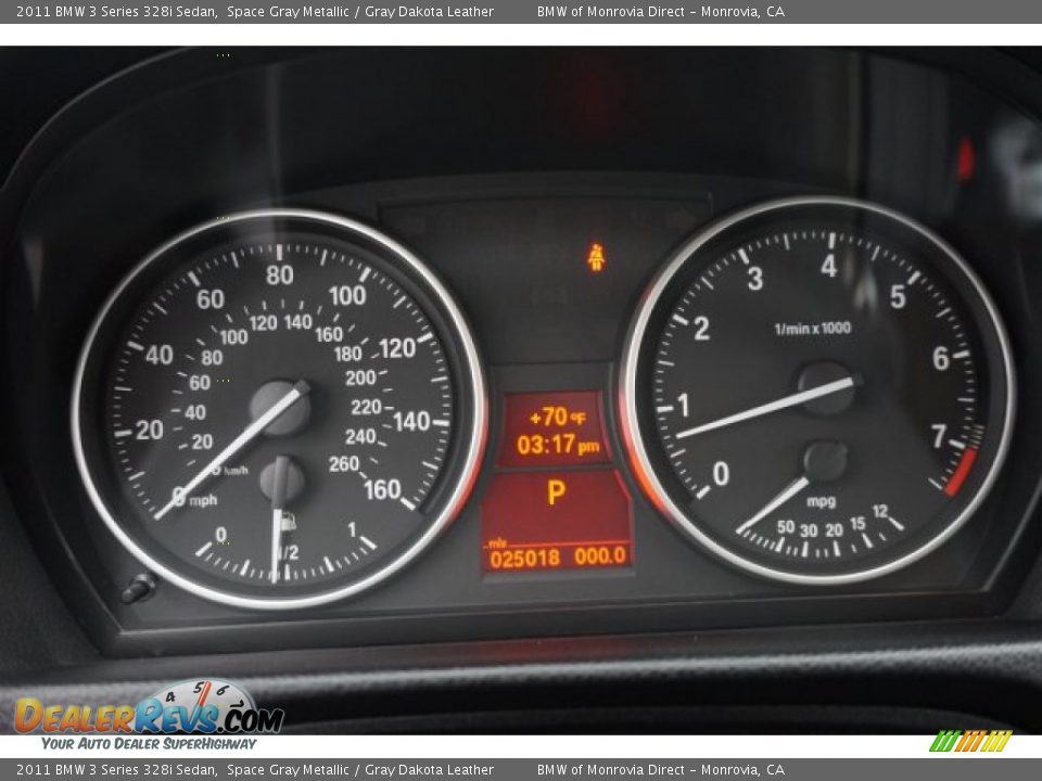 2011 BMW 3 Series 328i Sedan Space Gray Metallic / Gray Dakota Leather Photo #21