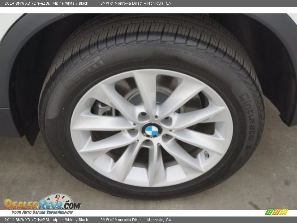 2014 BMW X3 xDrive28i Alpine White / Black Photo #21