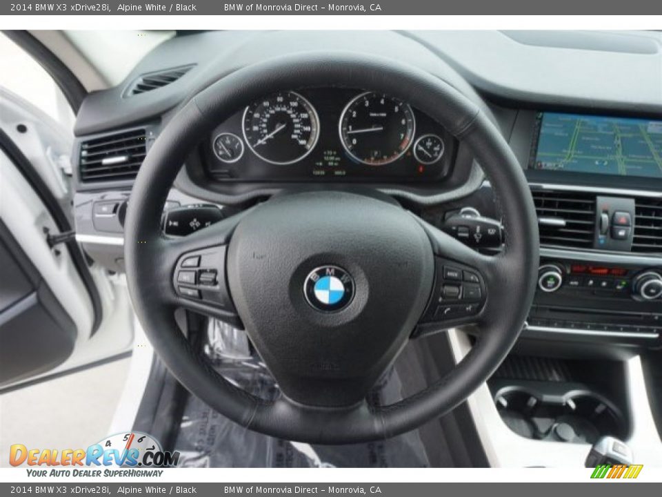2014 BMW X3 xDrive28i Alpine White / Black Photo #25