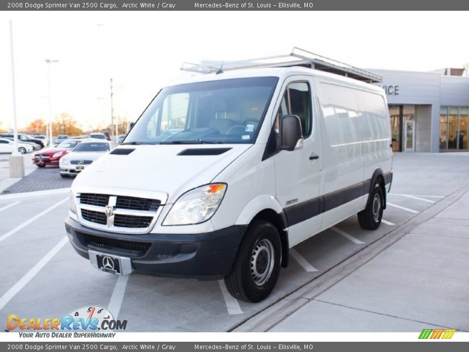 2008 Dodge Sprinter Van 2500 Cargo Arctic White / Gray Photo #2