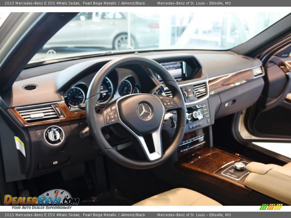 2013 Mercedes-Benz E 350 4Matic Sedan Pearl Beige Metallic / Almond/Black Photo #19