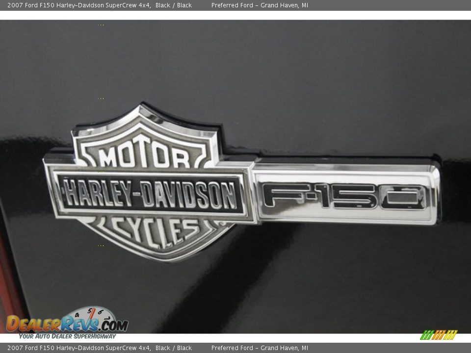 2007 Ford F150 Harley-Davidson SuperCrew 4x4 Black / Black Photo #7