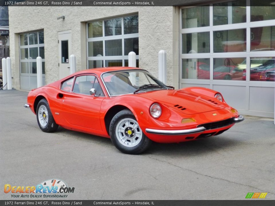 Front 3/4 View of 1972 Ferrari Dino 246 GT Photo #1