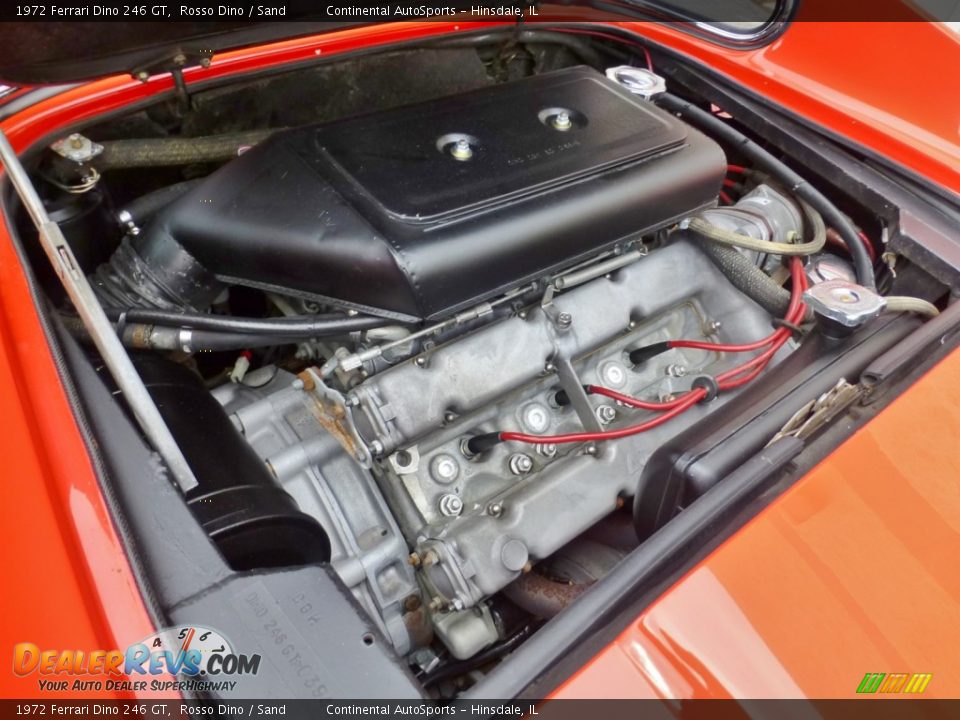 1972 Ferrari Dino 246 GT 2.4 Liter DOHC 12-Valve V6 Engine Photo #6