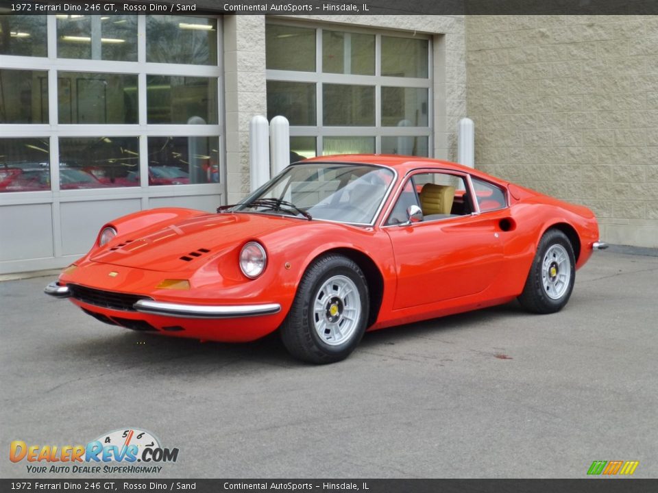 Front 3/4 View of 1972 Ferrari Dino 246 GT Photo #9